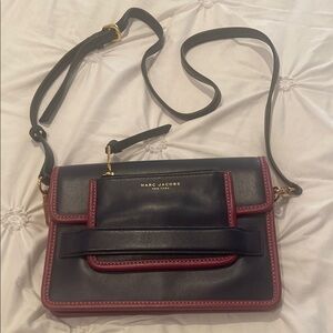 Marc Jacobs Blue and Burgundy Women's Leather Bag